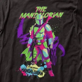 Star Wars Mandalorian Neon Mando T-Shirt