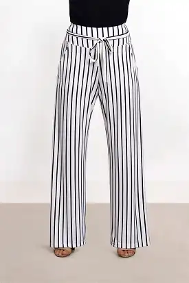 Sympli Stripe Wide Leg Trouser 27195