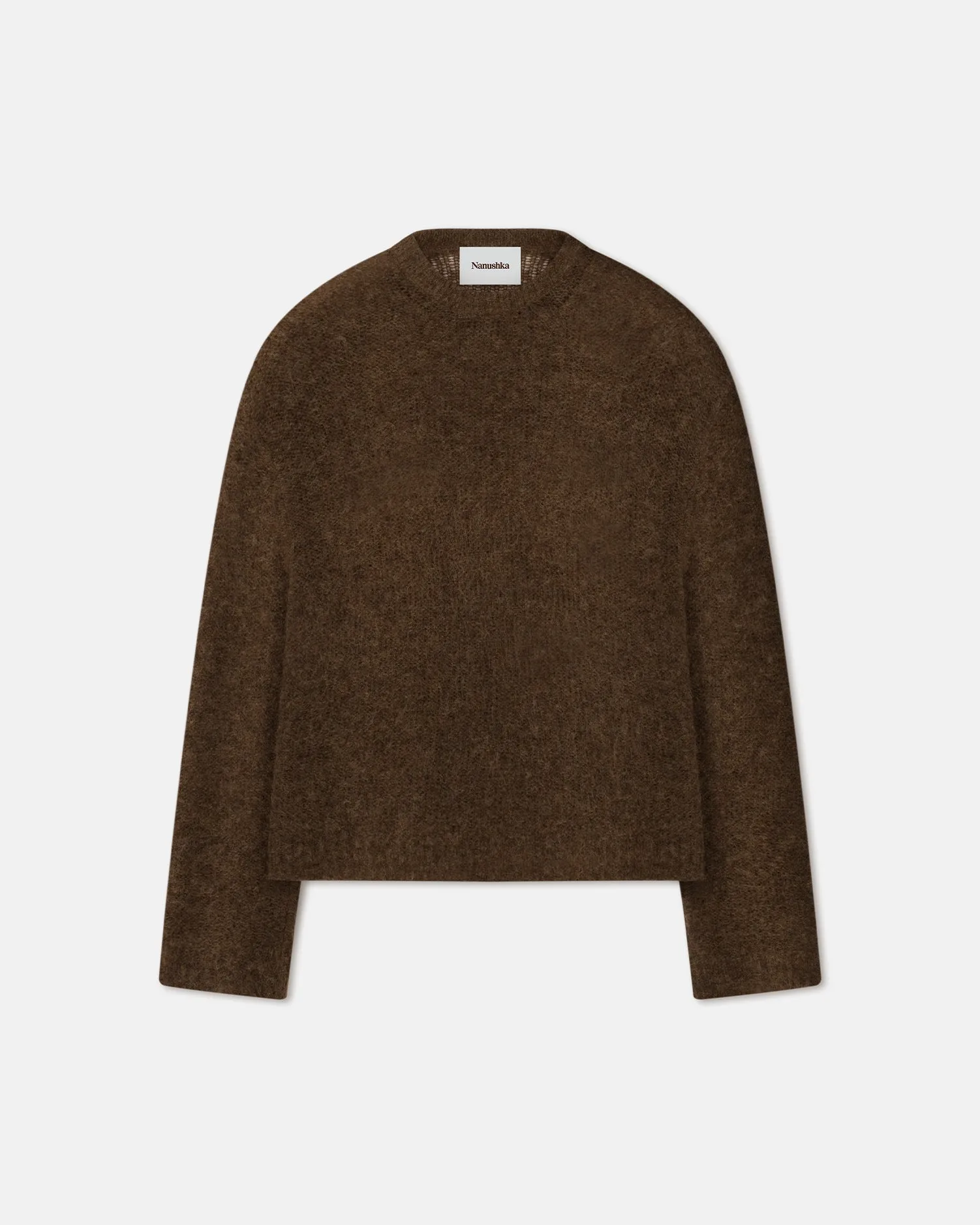 Tevin - Alpaca Sweater - Dark Brown