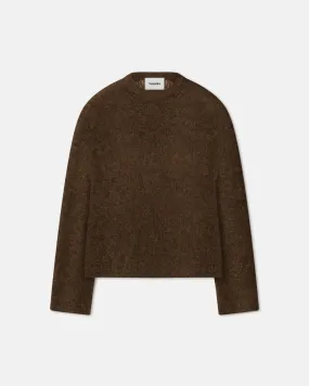 Tevin - Alpaca Sweater - Dark Brown