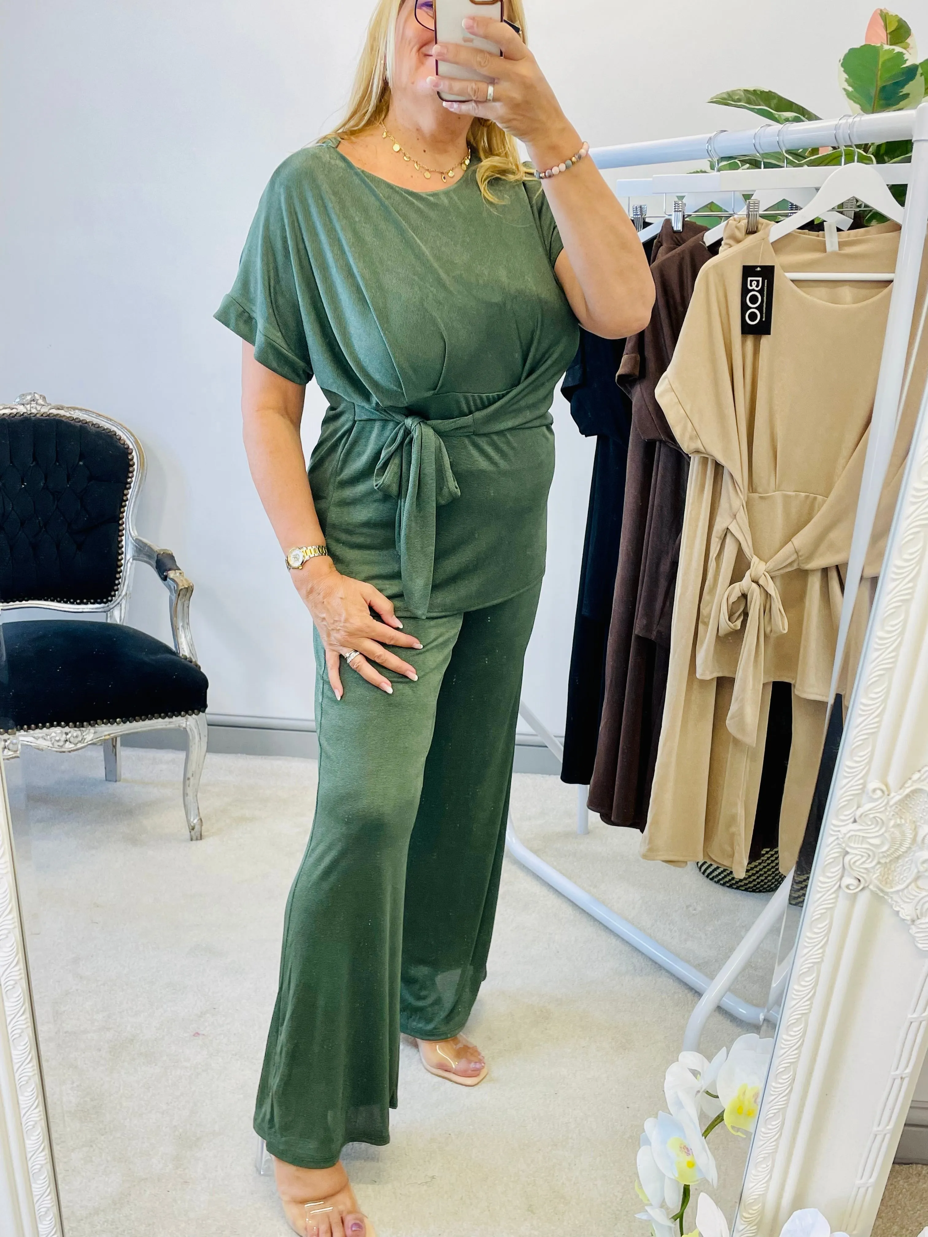 The MELANIE wide leg trouser Co ord - 4 colours