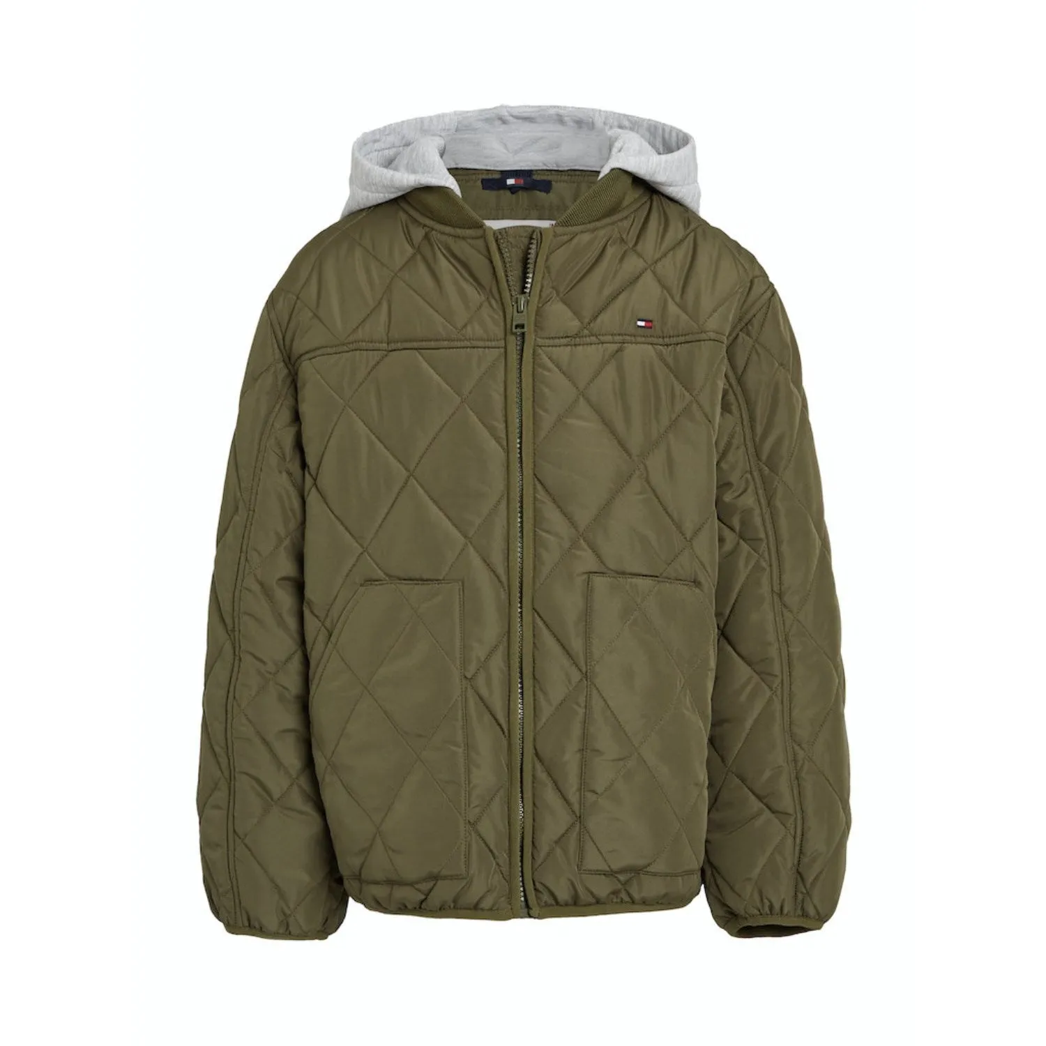 Tommy Hilfiger Utility Olive Light Padded Quilted Jacket