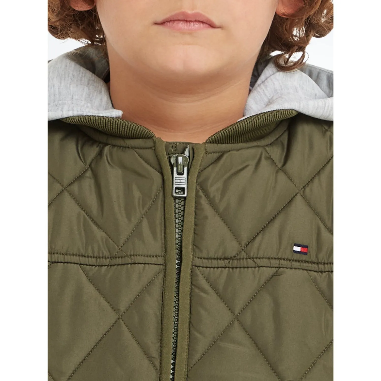 Tommy Hilfiger Utility Olive Light Padded Quilted Jacket