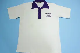 UW University of Washington Huskies Vintage 80's Sports Medicine Football Polo Shirt