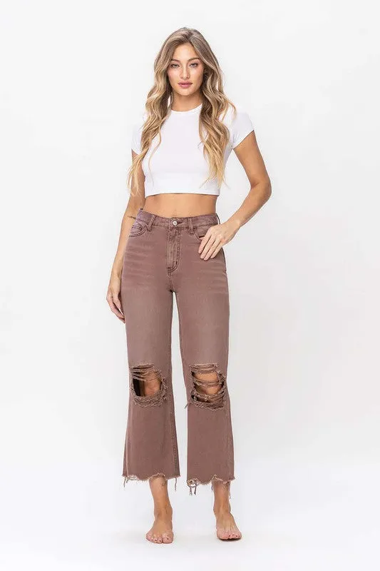 Vervet 90's Vintage Crop Flare Jean