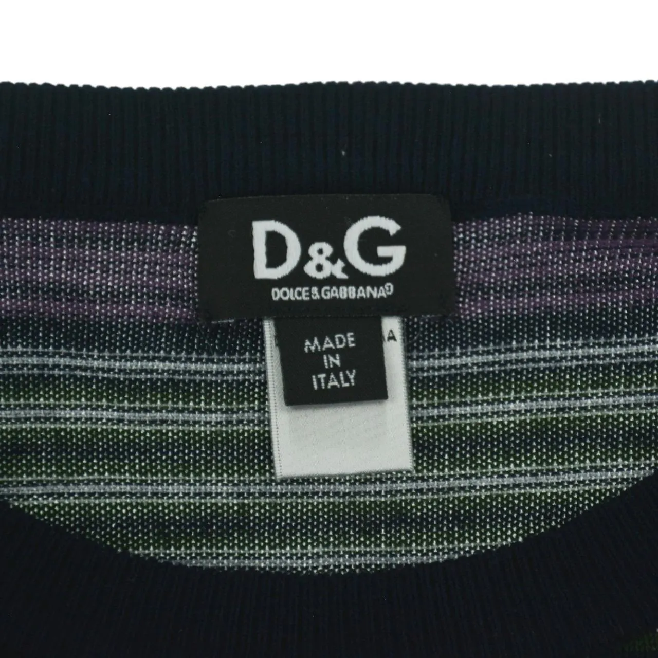 Vintage Dolce and Gabbana Striped Knitted Jumper Size S