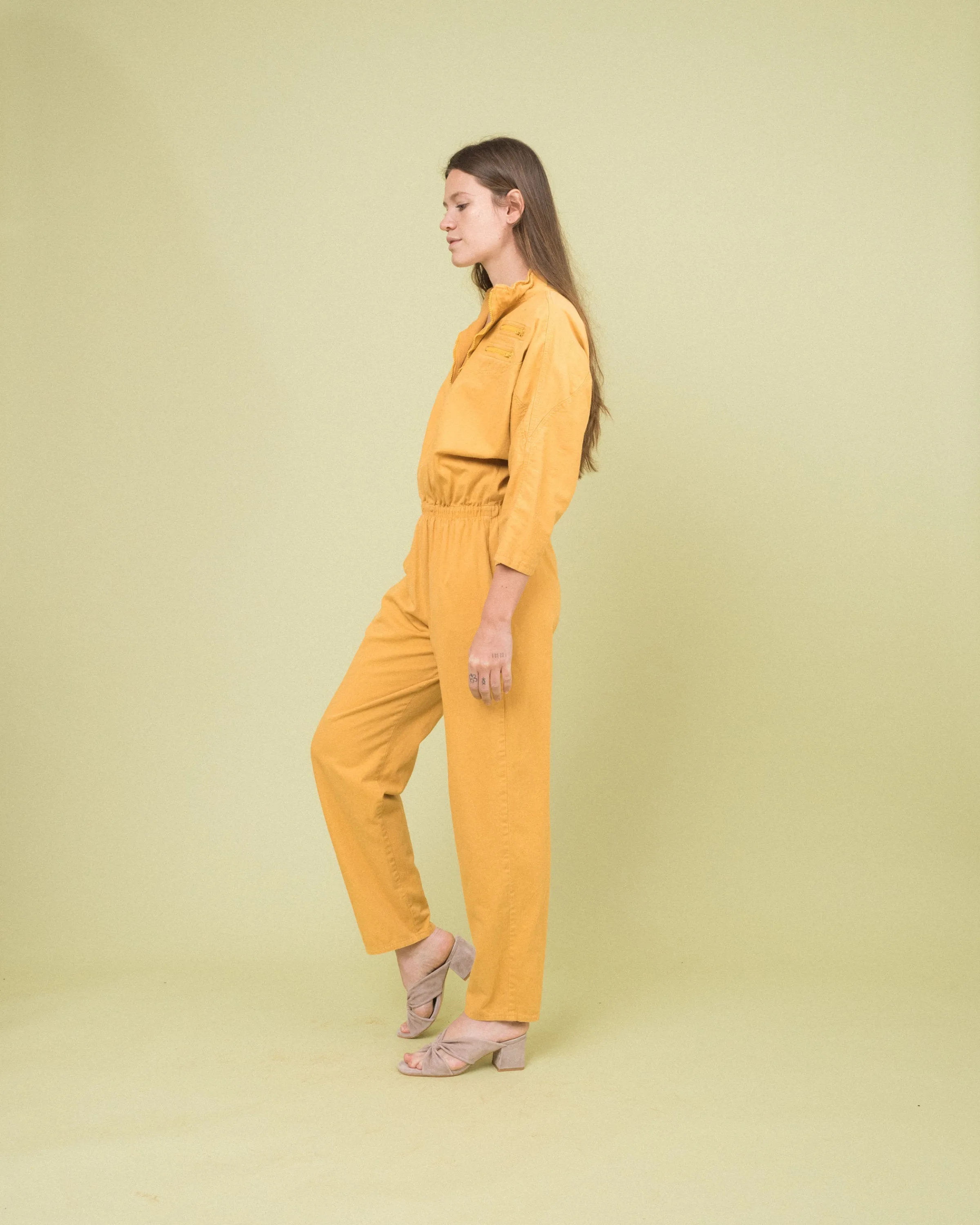 Vintage Mustard Utilitarian Coveralls (S/M)