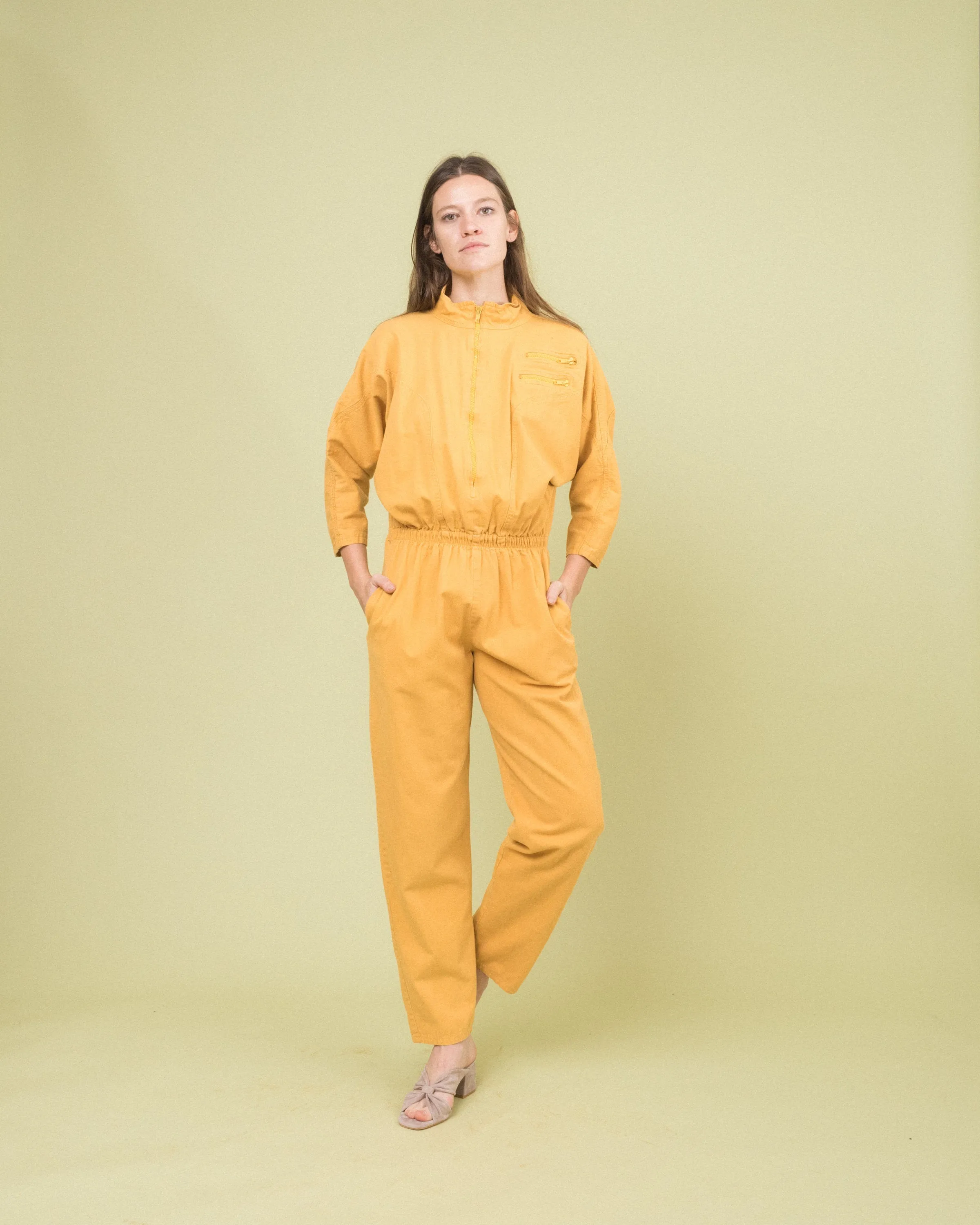 Vintage Mustard Utilitarian Coveralls (S/M)