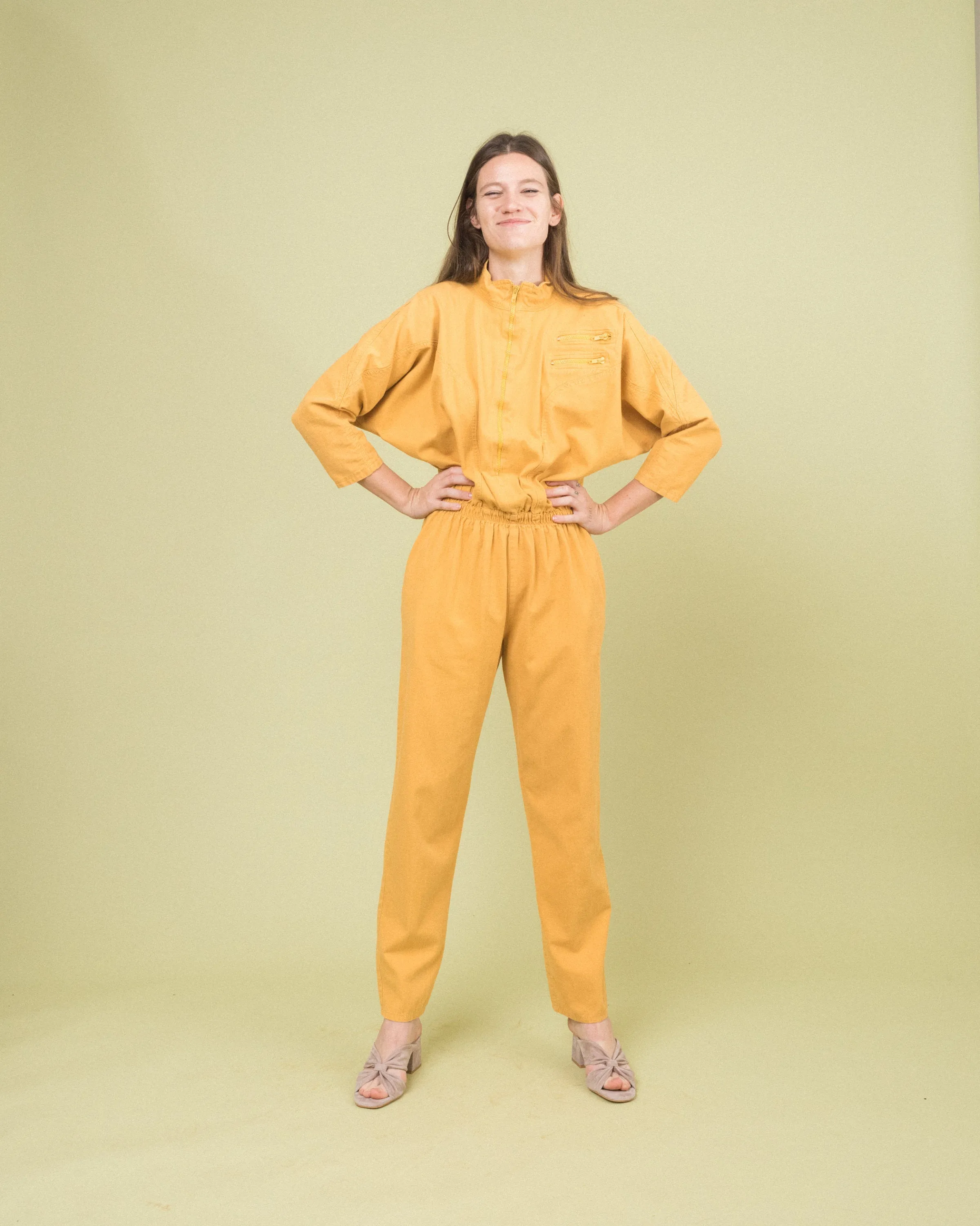 Vintage Mustard Utilitarian Coveralls (S/M)