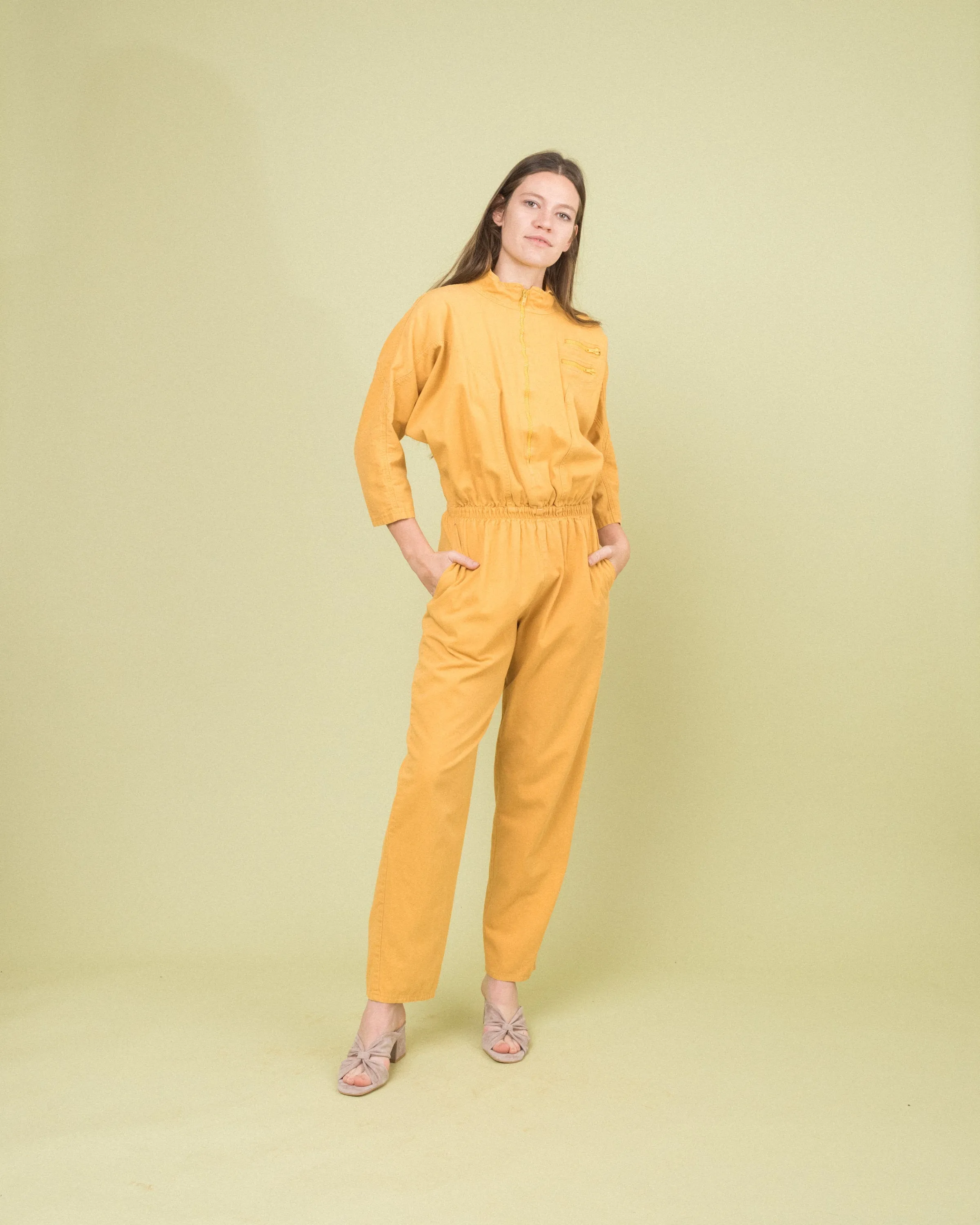 Vintage Mustard Utilitarian Coveralls (S/M)