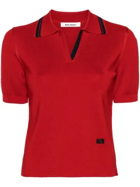 Wales Bonner Verse polo top - Red