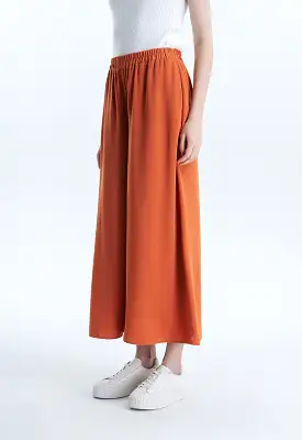 Wide Leg Solid Culottes