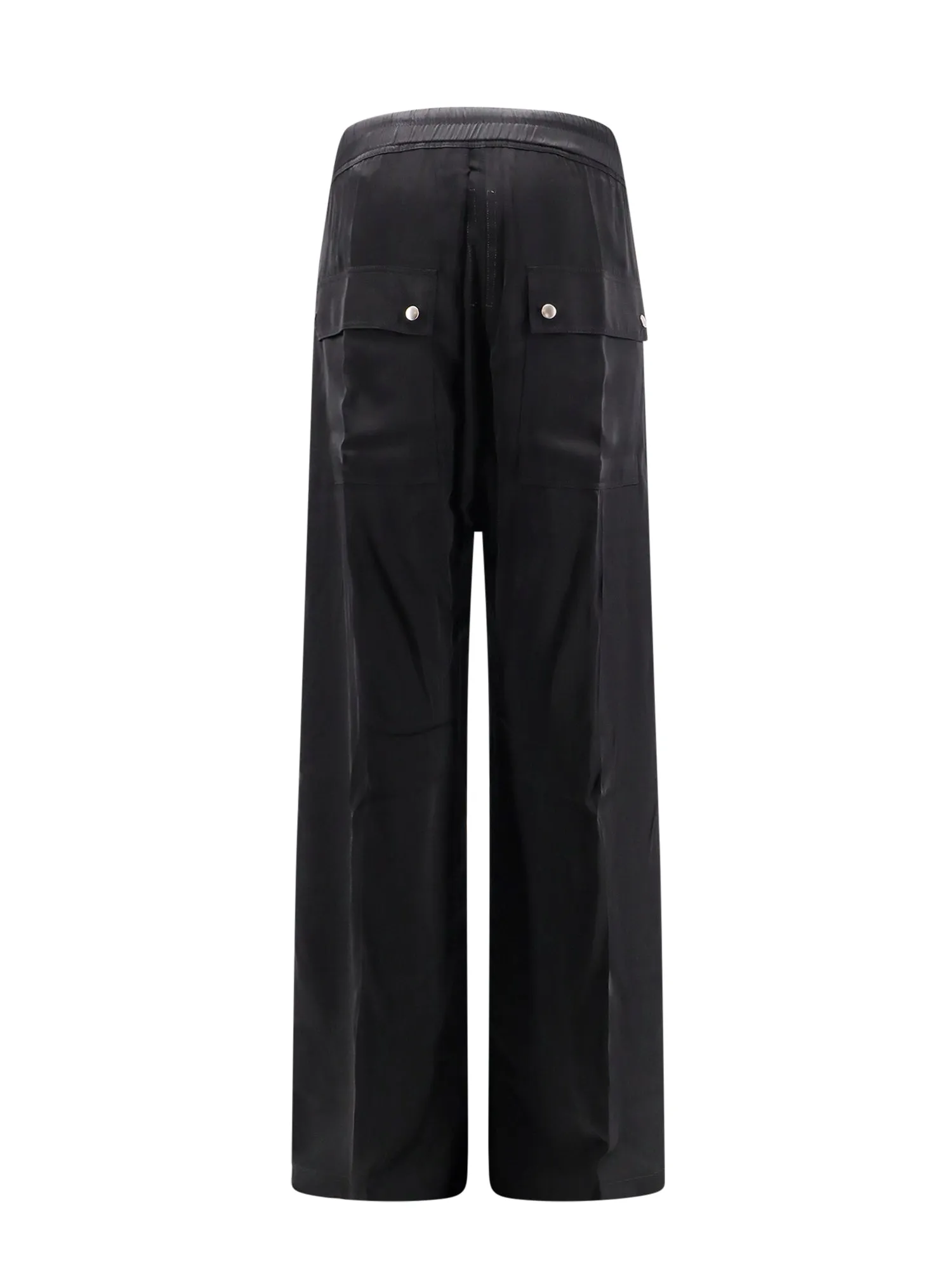 Wide viscose blend trouser