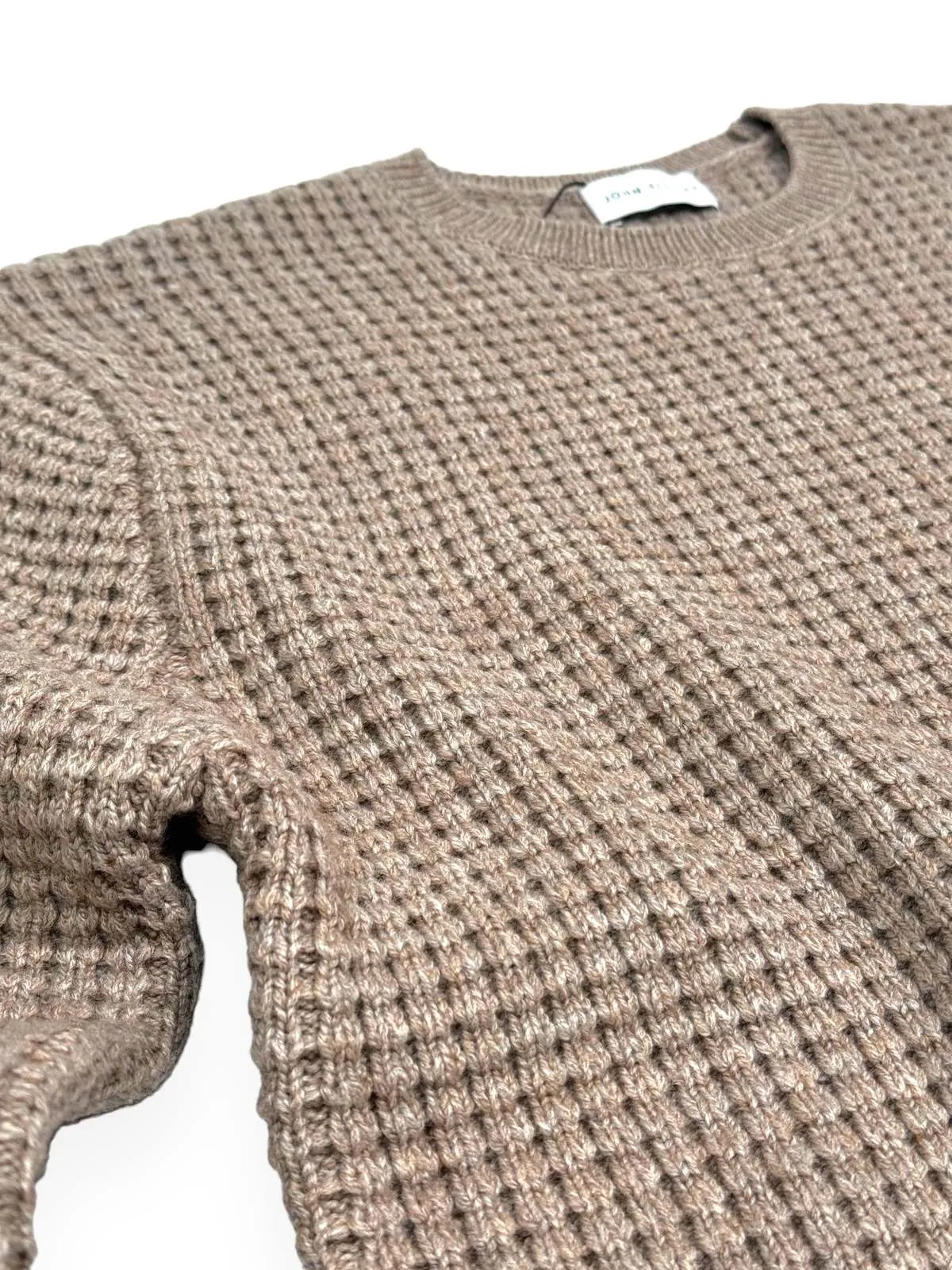 Wool Waffle Crew Sweater