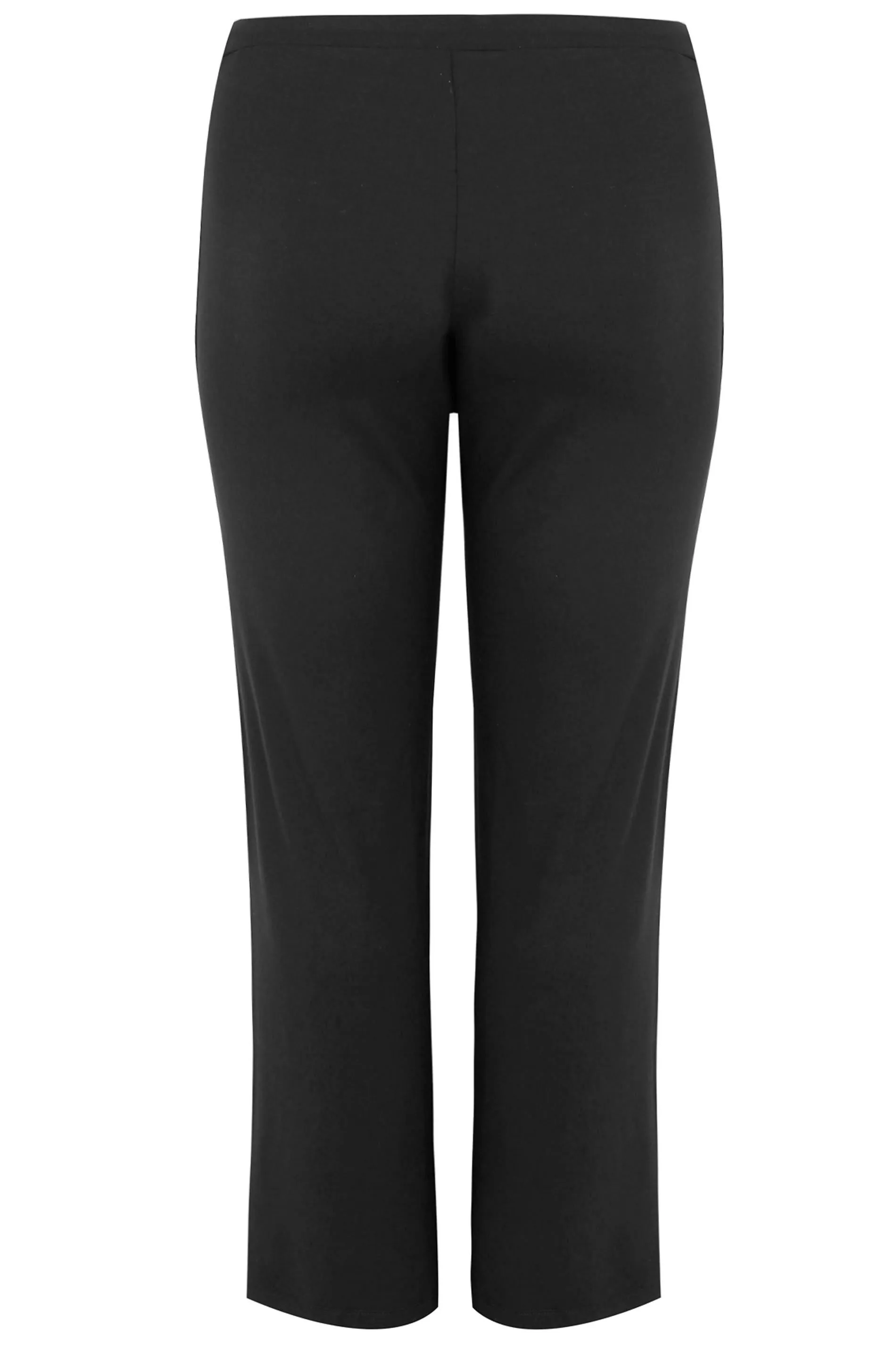 YOURS BESTSELLER Curve Black Wide Leg Pull On Stretch Jersey Yoga Pants